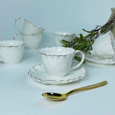 Кофейный набор 12пр. 120мл ВАНЕССА ЗОЛОТО в под.уп.(х12)Фарфор арт.305-273 Кофейный набор 12пр. 120мл ВАНЕССА ЗОЛОТО в под.уп.(х12)Фарфор арт.305-273