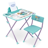 Комплект детской мебели Nika Познайка Математика с монстриками (высота стола 580мм) КП2/ММ