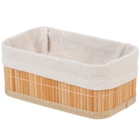 Корзина 19х11х8 см, прямоугольная, плетеная, бежевая, Y4-7915 (459263)
