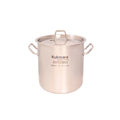 Котел Kukmara линии "HoReCa" 12 литров, диаметром 25см, с металлической крышкойКотел "Kukmara"