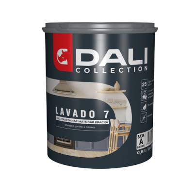 Краска Dali Collection LAVADO 7 - 0,9 л. База А - краска для стен и потолков (65167) Краска Dali Collection LAVADO 7 - 0,9 л. База А - краска для стен и потолков (65167)
