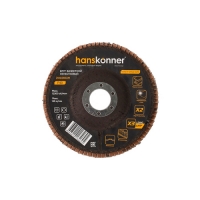 Круг зачистной лепестковый ЦИРКОНИЕВЫЙ Hanskonner 125х22 H9010-01-125x22-40ZTC зерно 40
