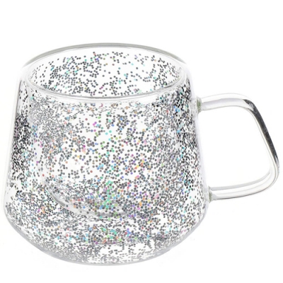 Кружка стекло, 200 мл, двойные стенки, Y6-10115 (462543)