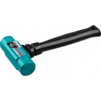 Кувалда 1500г цельностальная, 240 мм, обрезиненная рукоятка СИБИН 20132-1.5