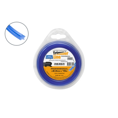 Леска PROFESSIONAL 2.0мм15м звезд. Rezer (10/120шт. в кор.) код 30262 Леска PROFESSIONAL 2.0мм15м звезд. Rezer (10/120шт. в кор.) код 30262