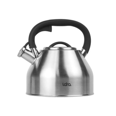 LR00-90 Чайник LARA <2.7л> индукционное капсулированное дно, свисток с кноп механизмом, ручка нейлон LR00-90 Чайник LARA <2.7л> индукционное капсулированное дно, свисток с кноп механизмом, ручка нейлон