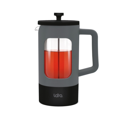 LR06-60-600 Френч-пресс <600мл> Экологич. чистый, система фильтрации SS 304, боросиликатное стекло