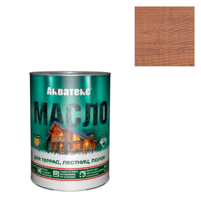 Масло для террас, лестниц, полов Акватекс 0,75 л орех (65196)