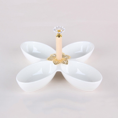 Менажница 4-х секционная 20см ZD20235