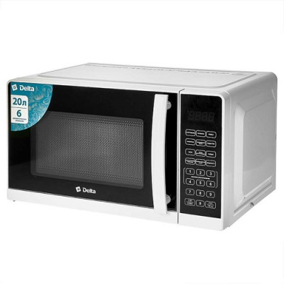 Микроволновая печь DELTA DL-89L20 белый, 700 Вт, 20л, LED-дисплей, 6 авто программ Микроволновая печь DELTA DL-89L20 белый, 700 Вт, 20л, LED-дисплей, 6 авто программ