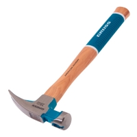 Молоток-гвоздодер,560 г, угол 75, магнит, обрезиненная рукоятка AMERICAN HICKORY // GROSS арт.10419 Молоток-гвоздодер,560 г, угол 75, магнит, обрезиненная рукоятка AMERICAN HICKORY // GROSS арт.10419