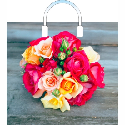 Пакет ПЭ с пластмассовыми ручками 38х34+3см (90) ((Волшебный букет)) Артпласт (х10/150) 220000392487 Пакет ПЭ с пластмассовыми ручками 38х34+3см (90) ((Волшебный букет)) Артпласт (х10/150) 220000392487