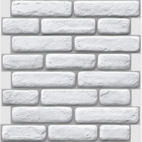 Панель ПВХ 03 мм самоклеящаяся серия "Эффект" кирпич "Айсберг" (1уп. -10 шт.) "АЛЬГЕБА"