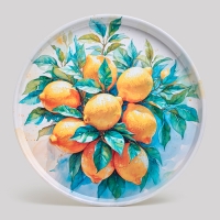 Поднос сервировочный agness "Citrus charm" 33*2,1 см 898-244