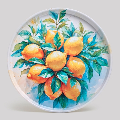 Поднос сервировочный agness "Citrus charm" 33*2,1 см 898-244