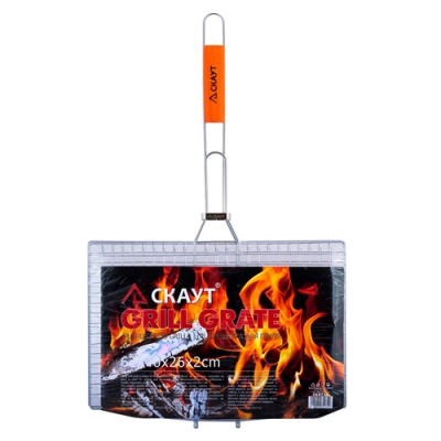 Решетка для овощей 40*26*2см с деревянной ручкой (716)