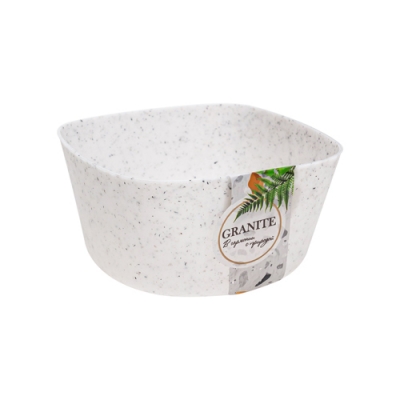 Салатник Granite Полимербыт 0,8л белый С39603