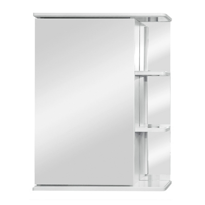 Шкаф зеркальный Ника -55 белый, правый. г. Пенза, арт 3745490