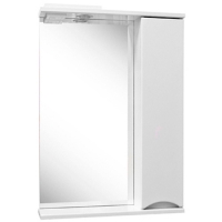 Шкаф зеркальный "Женева -50" со свет ,белый, правый г. Пенза