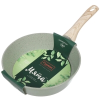Сковорода литой алюминий, 24 см, антипригарное покрытие, Гурман, Мята, ГМ2401МЛ, индукция (473568)