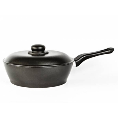 Сковорода "Надежда" d.240Х74мм с пл.руч, Крыш, Антрацит арт.10801