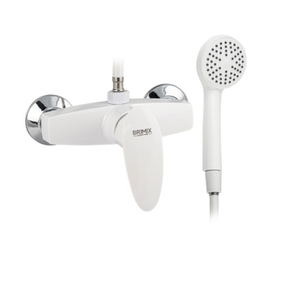 Смеситель в Душ, из высокопрочного пластика АБС - БЕЛЫЙ 5941 BRIMIX