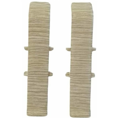 Соединитель для плинтуса 70мм "Деконика", 418 Дуб жемчужный