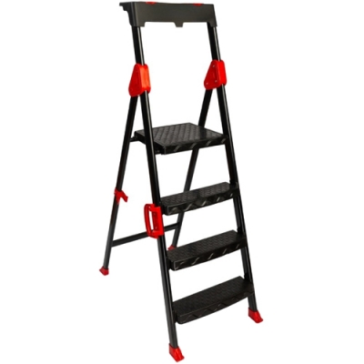Стремянка стальная Variant с пластиковыми ступенями 4 ступени П4504