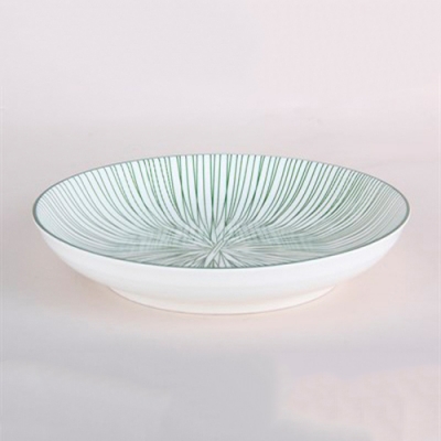 Тарелка глубокая 19см, Line зеленый DS2201P7G