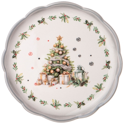 Тарелка закусочная agness "С новым годом!" 20,3*2 см 358-2265