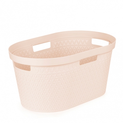 Таз для белья Элемент Альтернатива 35л овальный бежевый (уп.6) М9022