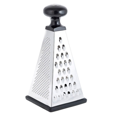 Терка 4-х сторонняя, 22см, нерж.сталь, круглая ручка (885-446)