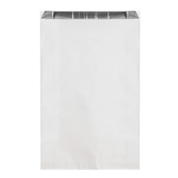 Термопакет фольгированный, бумажный, одноразовый, 200 х 50 х 330 мм, белый, 100 шт/уп (108-091)