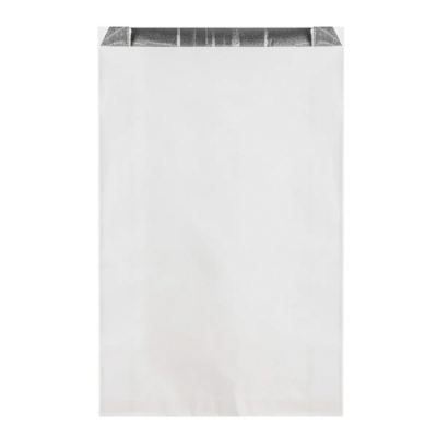 Термопакет фольгированный, бумажный, одноразовый, 200 х 50 х 330 мм, белый, 100 шт/уп (108-091)
