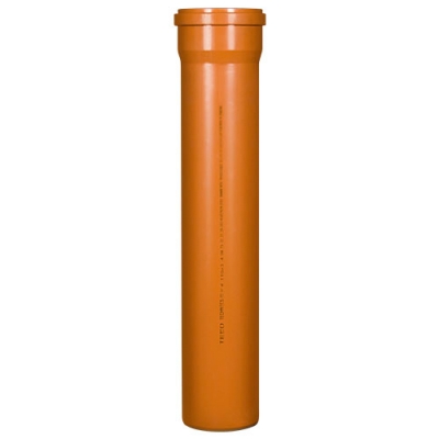 Труба канализационная наружняя TEBO SN4 160x4,9х 6000 (рыжая) RU-TB ПП