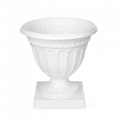 Вазон Олимпия Альтернатива 18л белый (уп.4) М9036