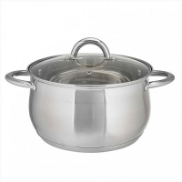 WEBBER BE-353/2 Кастрюля из нерж стали со стеклянной крышкой (d=20; 4.0 л) (6)