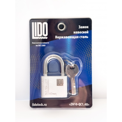 Замок навесной LIDO ZN10-QC1.40 Замок навесной LIDO ZN10-QC1.40