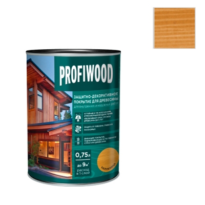 Защитно-декоративное покрытие для древесины PROFIWOOD Орех (0,7кг.)