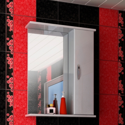 Зеркальный шкаф Sun&Aqua БАЛИ-50 белый Зеркальный шкаф Sun&Aqua БАЛИ-50 белый