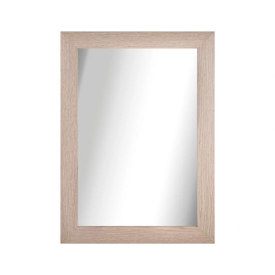 Зеркало в деревянной рамке ДУБ, горизонтальное + вертикальное, 500х700 х 55 мм, 700х500х55 (45752)