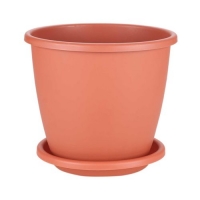 Горшок цветочный Афина 11л (с под.)(корич.) (уп.14) М6546