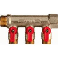 Коллектор лат. 3/4"в/н с 3-мя шар.кран. на 1/2" (нар.резьбы) TERMA (14016) Коллектор лат. 3/4"в/н с 3-мя шар.кран. на 1/2" (нар.резьбы) TERMA (14016)