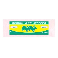 Мешки для мусора 30л (50*60см) ПНД, 30 шт/рул, 12 мкм "Зайцы" г.Саратов Мешки для мусора 30л (50*60см) ПНД, 30 шт/рул, 12 мкм "Зайцы" г.Саратов