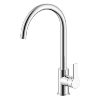 Смеситель для кухни набортный,TITAN, хром, однорыч., d-35 латунь, гибкая подводка 35 см ARGO (35-03)