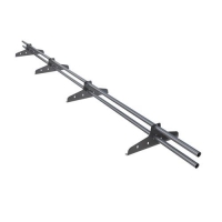 Снегозадержатель трубчатый NewLine D25 мм, 3м, 4 опоры, ультра-синий (RAL5002)