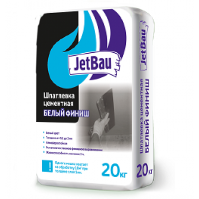 Шпатлевка цементная Белый финиш JetBau , 20 кг