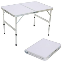 Стол складной TD-02 (90*60*60 cм) алюминий + мдф арт.993096