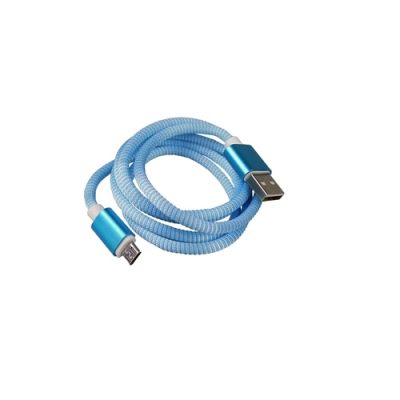 Дата-кабель CADENA microUSB - USB2.0, 1м, синий, WS018