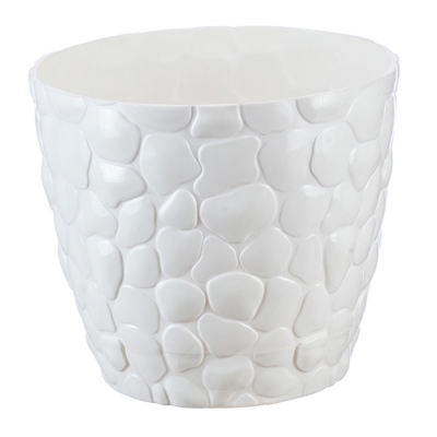 Кашпо КАМНИ D150мм 1,4л Белый М3172 Кашпо КАМНИ D150мм 1,4л Белый М3172